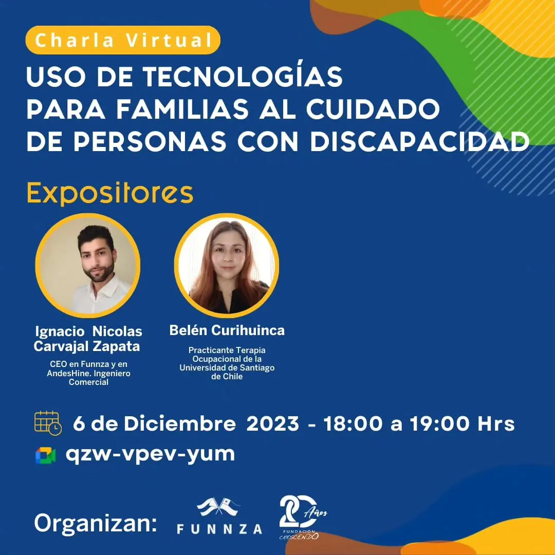 Afiche charla virtual